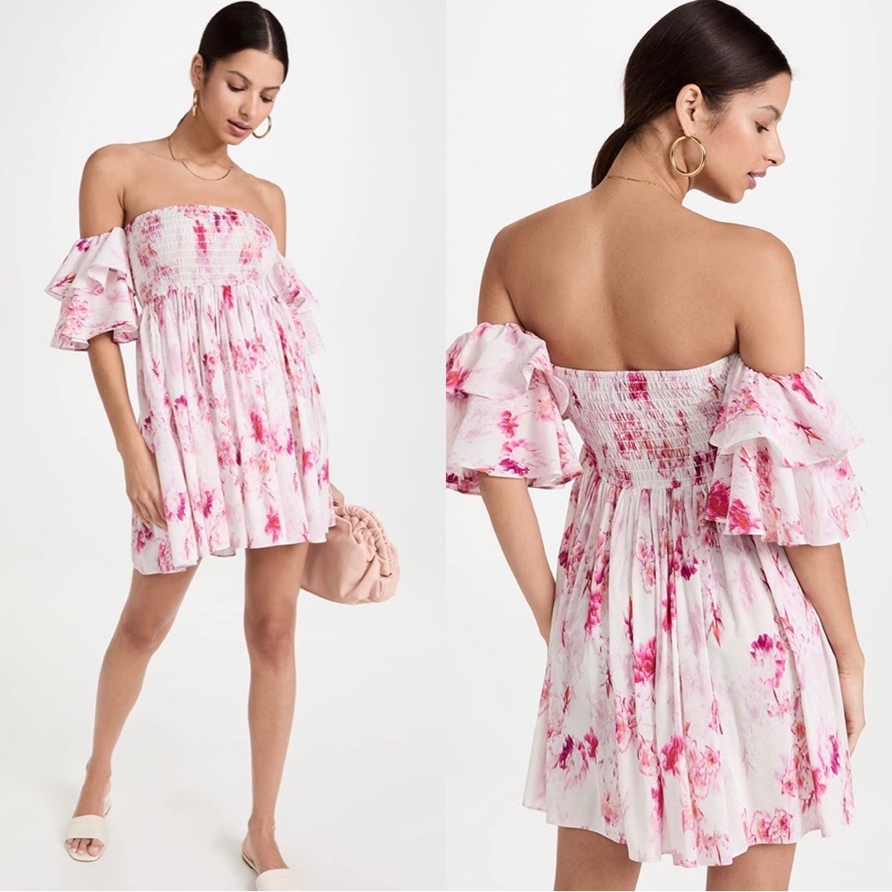 MISA LOS ANGELES Dina Floral Mini Dress Small